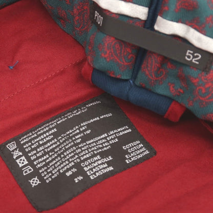 【中古】ピーティーゼロウーノ PT01 Paisley Chino ストレッチ コットン カジュアルスラックスパンツ ダックブルー【サイズ52】【 状態ランクC 】【 メンズ 】