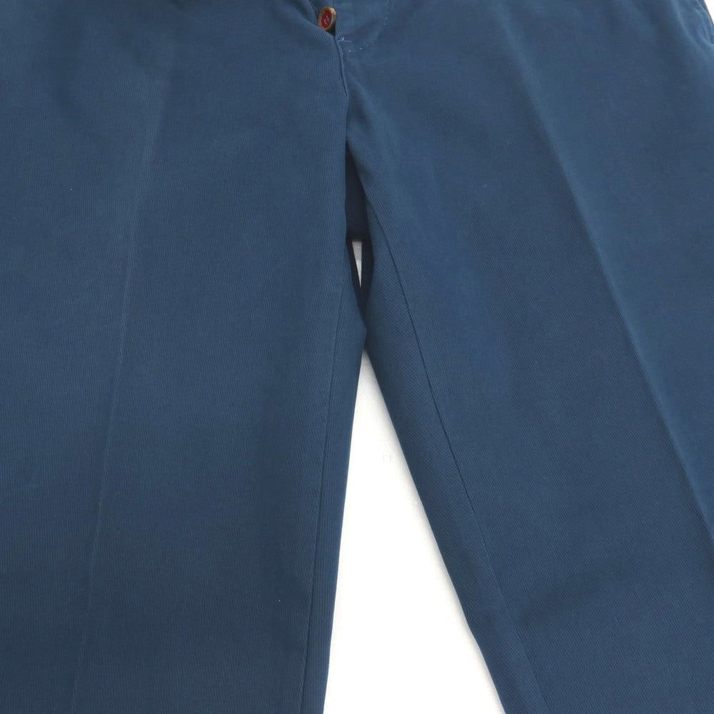【中古】ピーティーゼロウーノ PT01 Paisley Chino ストレッチ コットン カジュアルスラックスパンツ ダックブルー【サイズ52】【 状態ランクC 】【 メンズ 】