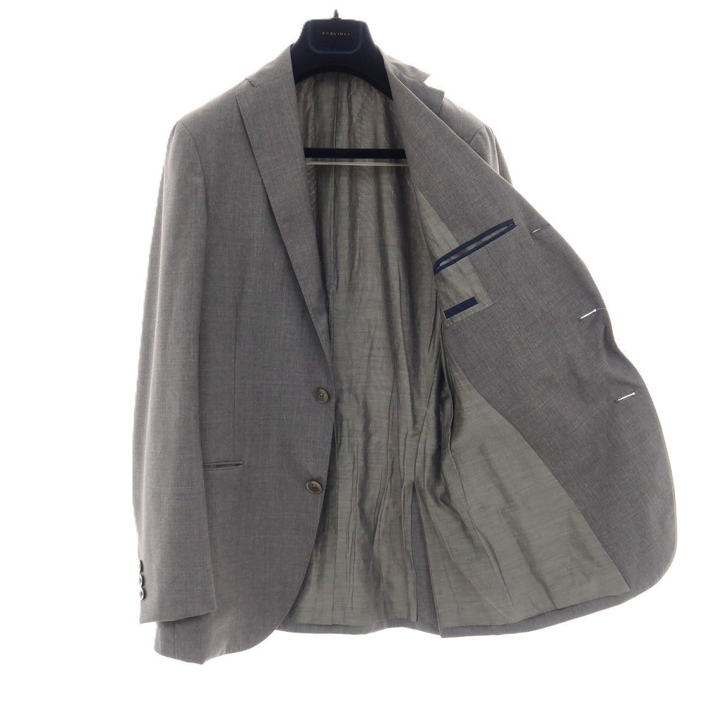 中古】ボリオリ BOGLIOLI DOVER ウール 3つボタンスーツ グレー