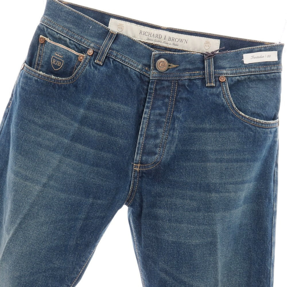 【中古】【未使用】リチャード ジェイ ブラウン RICHARD J BROWN Steve コットン デニムパンツ ジーンズ ブルー系【サイズ32】【 状態ランクS 】【 メンズ 】