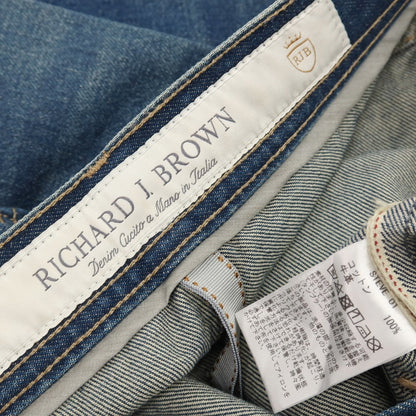 【中古】【未使用】リチャード ジェイ ブラウン RICHARD J BROWN Steve コットン デニムパンツ ジーンズ ブルー系【サイズ32】【 状態ランクS 】【 メンズ 】