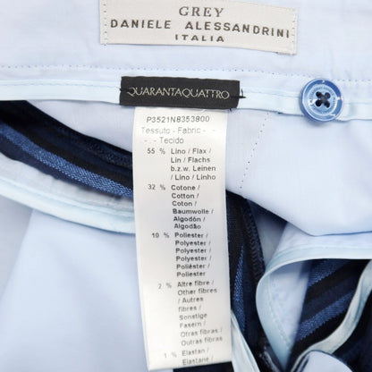 【中古】ダニエレアレッサンドリーニ DANIELE ALESSANDRINI ストライプ カジュアルスラックスパンツ ブルーxブラック×ネイビー【サイズ表記なし（M位）】【 状態ランクB 】【 メンズ 】