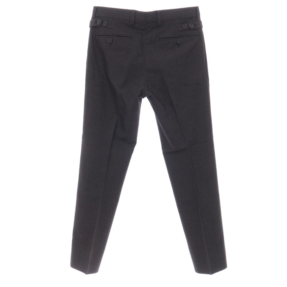【中古】ドルチェアンドガッバーナ DOLCE&amp;GABBANA コットン ドット カジュアルスラックスパンツ ブラックxホワイト【サイズ44】【 状態ランクB 】【 メンズ 】