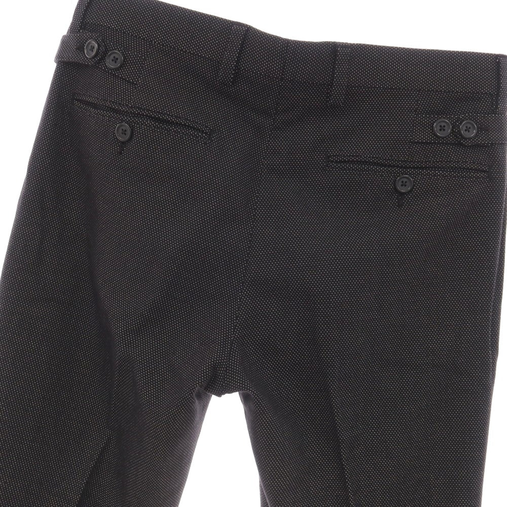 【中古】ドルチェアンドガッバーナ DOLCE&amp;GABBANA コットン ドット カジュアルスラックスパンツ ブラックxホワイト【サイズ44】【 状態ランクB 】【 メンズ 】