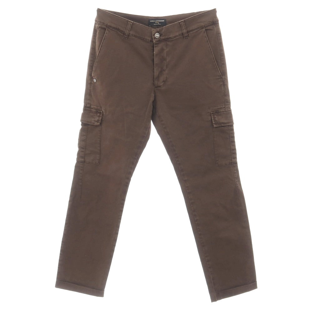 【中古】ダニエレアレッサンドリーニ DANIELE ALESSANDRINI grey ストレッチ コットン カーゴパンツ アッシュブラウン【サイズ32】【 状態ランクC 】【 メンズ 】
