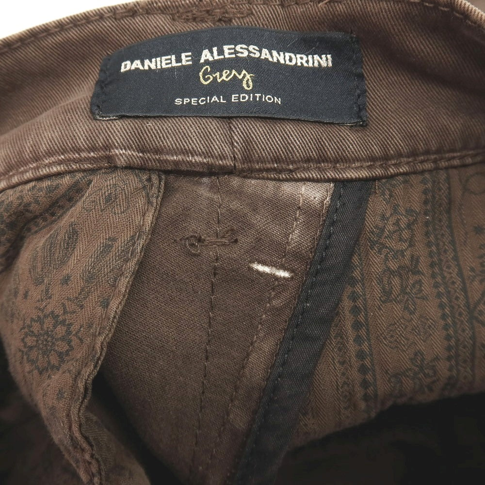 【中古】ダニエレアレッサンドリーニ DANIELE ALESSANDRINI grey ストレッチ コットン カーゴパンツ アッシュブラウン【サイズ32】【 状態ランクC 】【 メンズ 】