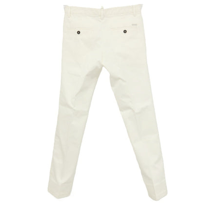 【中古】ディースクエアード DSQUARED2 ストレッチ ツイルコットン カジュアルスラックスパンツ ホワイト【サイズ42】【 状態ランクB 】【 メンズ 】