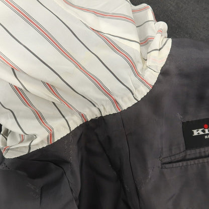【中古】キートン Kiton ウールシルク 3B テーラードジャケット グレー【サイズ50】【 状態ランクD 】【 メンズ 】