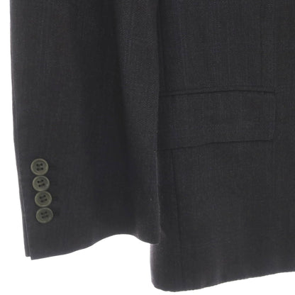 【中古】キートン Kiton SUPER150’S ウール チェック 3B テーラードジャケット チャコールグレーxブルー【サイズ50】【 状態ランクD 】【 メンズ 】