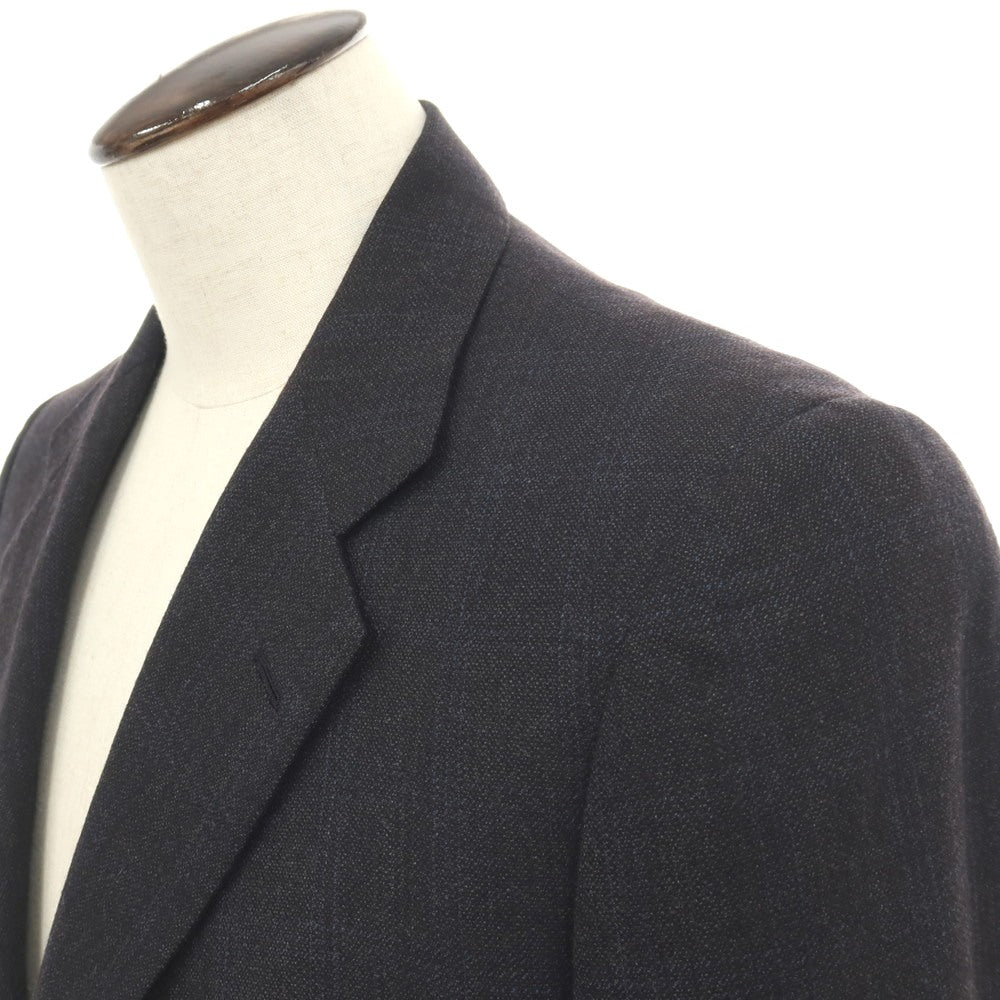 【中古】キートン Kiton SUPER150’S ウール チェック 3B テーラードジャケット チャコールグレーxブルー【サイズ50】【 状態ランクD 】【 メンズ 】