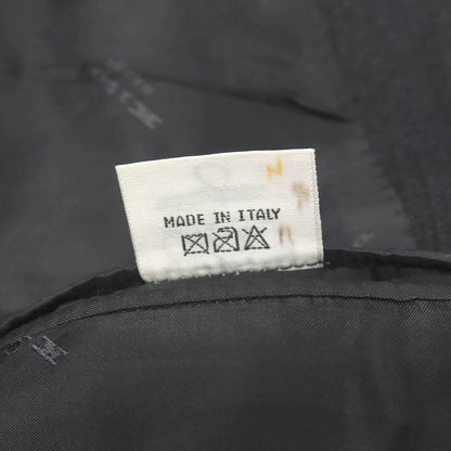 【中古】キートン Kiton SUPER150’S ウール チェック 3B テーラードジャケット チャコールグレーxブルー【サイズ50】【 状態ランクD 】【 メンズ 】