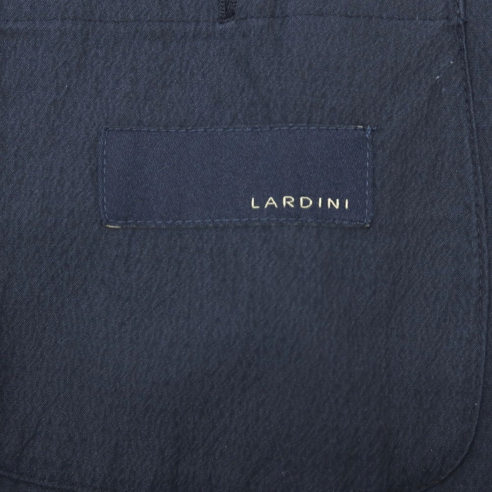 【中古】ラルディーニ LARDINI easy wear コットンポリウレタン 3つボタンスーツ セットアップ ネイビー【サイズ46 REG】【 状態ランクD 】【 メンズ 】