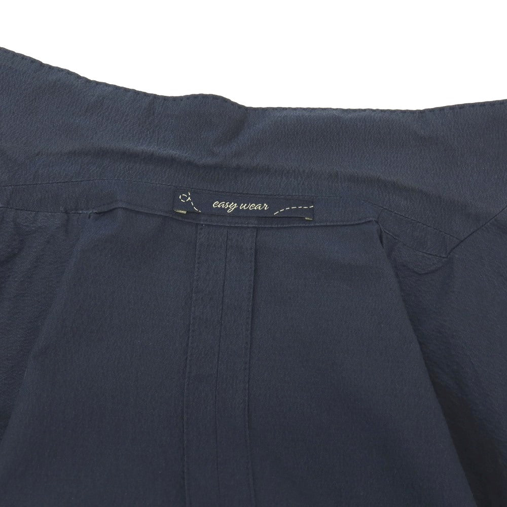 【中古】ラルディーニ LARDINI easy wear コットンポリウレタン 3つボタンスーツ セットアップ ネイビー【サイズ46 REG】【 状態ランクD 】【 メンズ 】