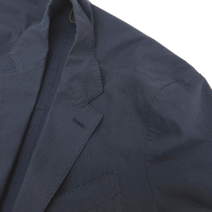 【中古】ラルディーニ LARDINI easy wear コットンポリウレタン 3つボタンスーツ セットアップ ネイビー【サイズ46 REG】【 状態ランクD 】【 メンズ 】