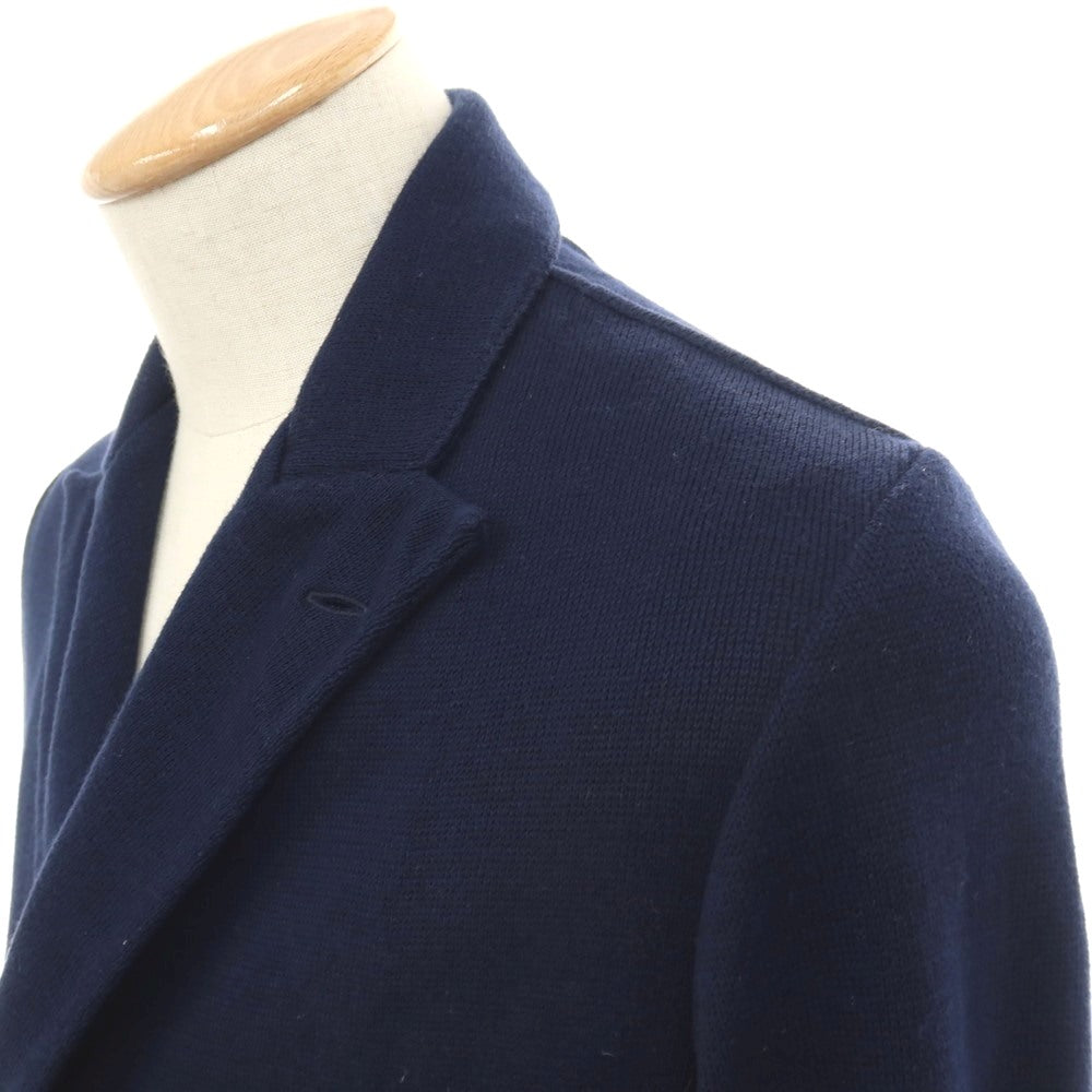 【中古】ラルディーニ LARDINI コットン ダブル6B ニットジャケット ネイビー【サイズS】【 状態ランクC 】【 メンズ 】