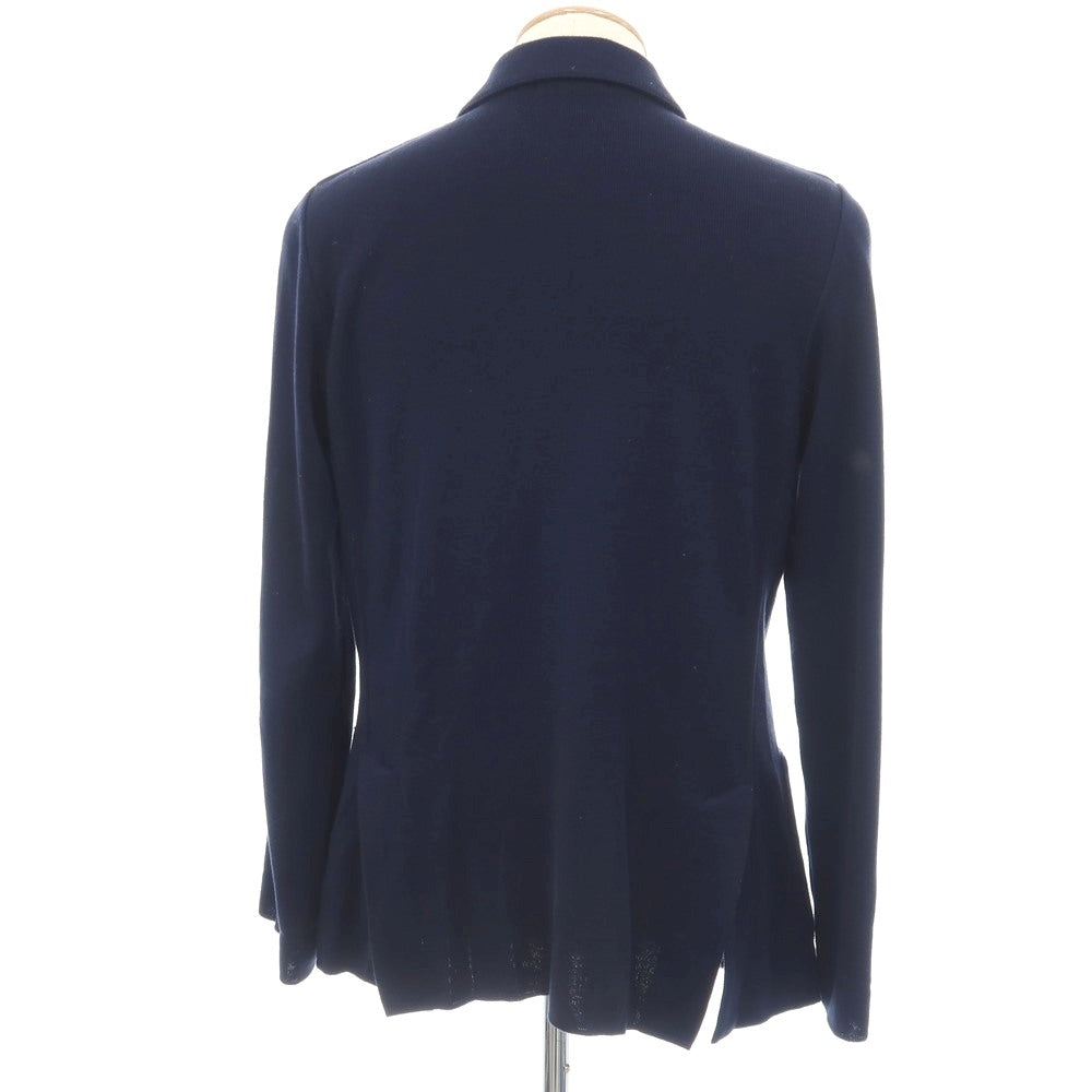 【中古】ラルディーニ LARDINI コットン ダブル6B ニットジャケット ネイビー【サイズS】【 状態ランクC 】【 メンズ 】