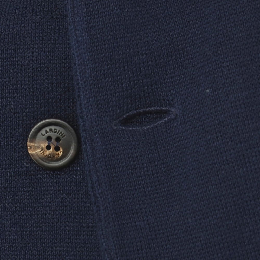 【中古】ラルディーニ LARDINI コットン ダブル6B ニットジャケット ネイビー【サイズS】【 状態ランクC 】【 メンズ 】