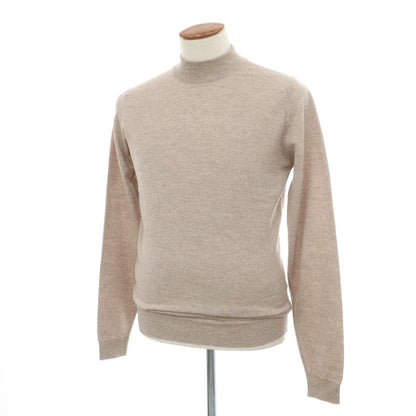 【中古】ジョンスメドレー JOHN SMEDLEY ハイゲージ ウール モックネック プルオーバーニット ベージュ【サイズM】【 状態ランクB 】【 メンズ 】