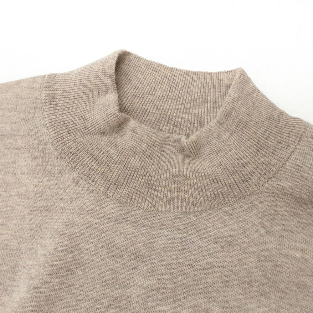 【中古】ジョンスメドレー JOHN SMEDLEY ハイゲージ ウール モックネック プルオーバーニット ベージュ【サイズM】【 状態ランクB 】【 メンズ 】