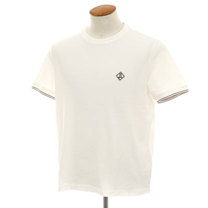 【中古】ヘルノ Herno 鹿の子調コットン クルーネック 半袖Ｔシャツ ホワイト【サイズ48】【 状態ランクB 】【 メンズ 】