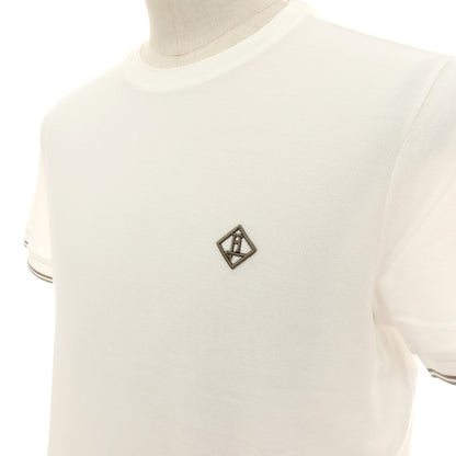 【中古】ヘルノ Herno 鹿の子調コットン クルーネック 半袖Ｔシャツ ホワイト【サイズ48】【 状態ランクB 】【 メンズ 】