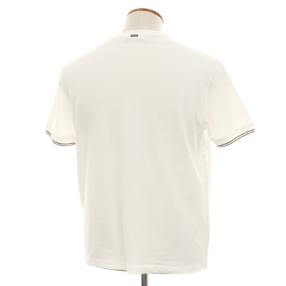 【中古】ヘルノ Herno 鹿の子調コットン クルーネック 半袖Ｔシャツ ホワイト【サイズ48】【 状態ランクB 】【 メンズ 】