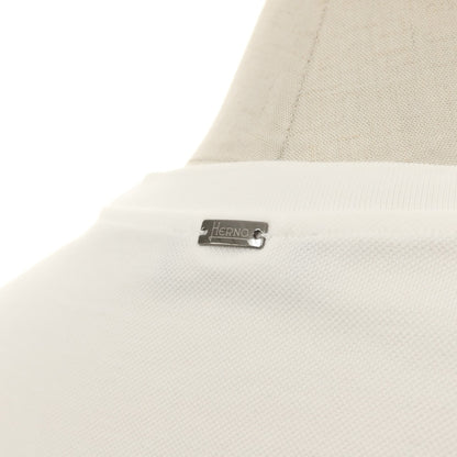 【中古】ヘルノ Herno 鹿の子調コットン クルーネック 半袖Ｔシャツ ホワイト【サイズ48】【 状態ランクB 】【 メンズ 】