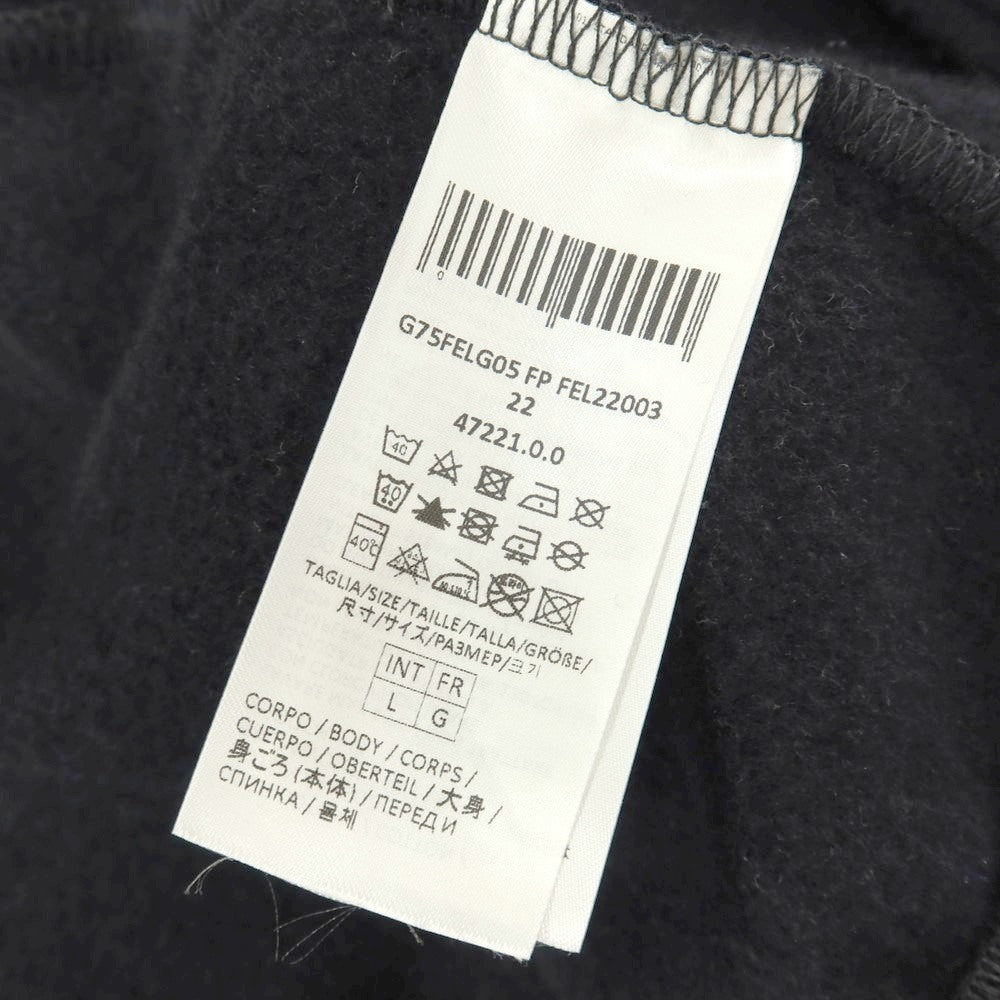【中古】イレブンティ eleventy コットン スウェット ダブルジップブルゾン ブラック【サイズL】【 状態ランクB 】【 メンズ 】