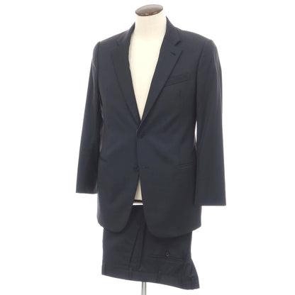 【中古】アルマーニ コレッツォーニ ARMANI COLLEZIONI ウール 2つボタンスーツ ネイビー【サイズ50/ R】【 状態ランクC 】【 メンズ 】