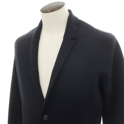 【中古】エンポリオ アルマーニ EMPORIO ARMANI ウールナイロンポリウレタン ジャケット型 2B カーディガン ネイビー【サイズ52】【 状態ランクB 】【 メンズ 】