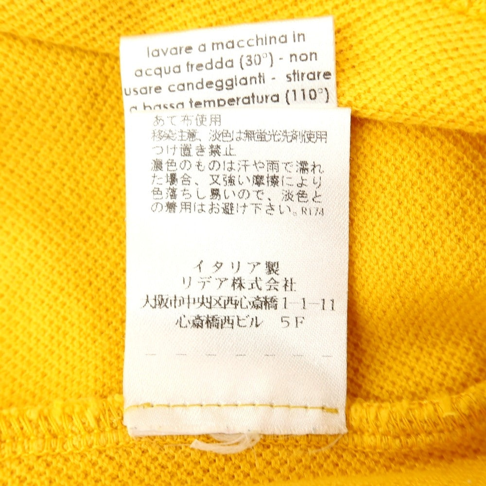 【中古】クルチアーニ CRUCIANI コットン 鹿の子 半袖ポロシャツ イエロー【サイズ50】【 状態ランクB 】【 メンズ 】