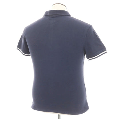 【中古】アルマーニ ジーンズ ARMANI JEANS 鹿の子調 ストレッチ コットン 半袖ポロシャツ ネイビー【サイズXL】【 状態ランクC 】【 メンズ 】