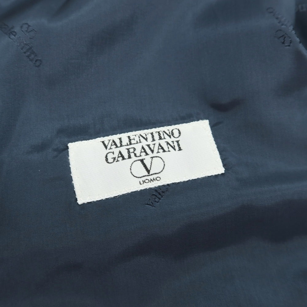【中古】ヴァレンティノ ガラヴァーニ Valentino Garavani シルク ドレス系ジレ ベスト ネイビー【サイズ50】【 状態ランクC 】【 メンズ 】