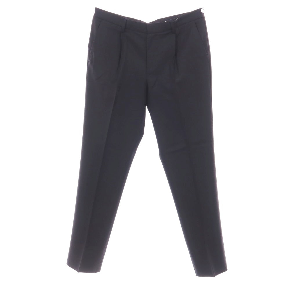 【中古】エンポリオ アルマーニ EMPORIO ARMANI ウール グレンチェック ドレススラックスパンツ ダークネイビー【サイズ50】【 状態ランクB 】【 メンズ 】