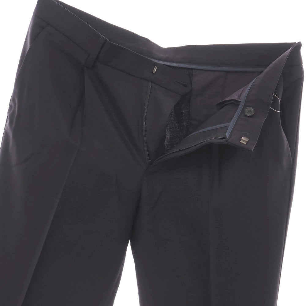 【中古】エンポリオ アルマーニ EMPORIO ARMANI ウール グレンチェック ドレススラックスパンツ ダークネイビー【サイズ50】【 状態ランクB 】【 メンズ 】