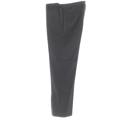 【中古】アルマーニ コレッツォーニ ARMANI COLLEZIONI ウール ピンストライプ ドレススラックスパンツ グレーxホワイト【サイズ50】【 状態ランクC 】【 メンズ 】