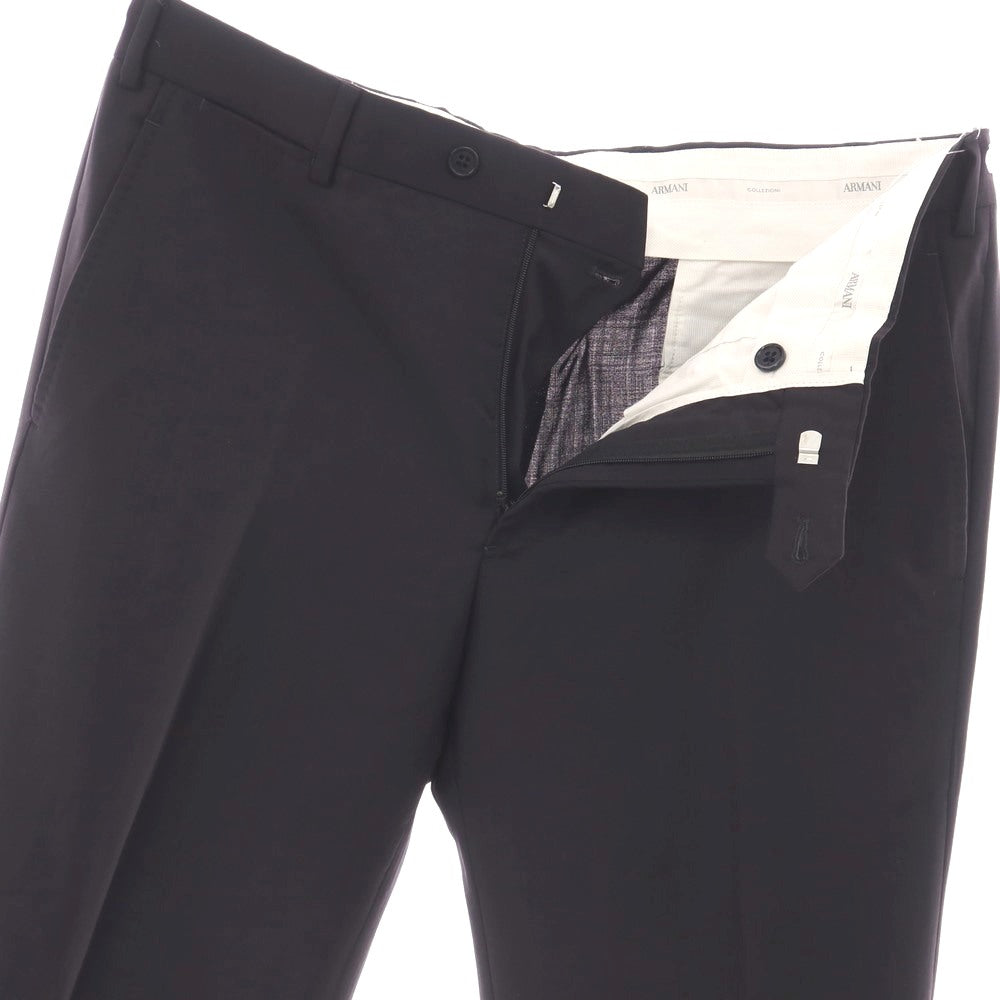 【中古】アルマーニ コレッツォーニ ARMANI COLLEZIONI ウール ドレススラックスパンツ ダークネイビー【サイズ50】【 状態ランクB 】【 メンズ 】
