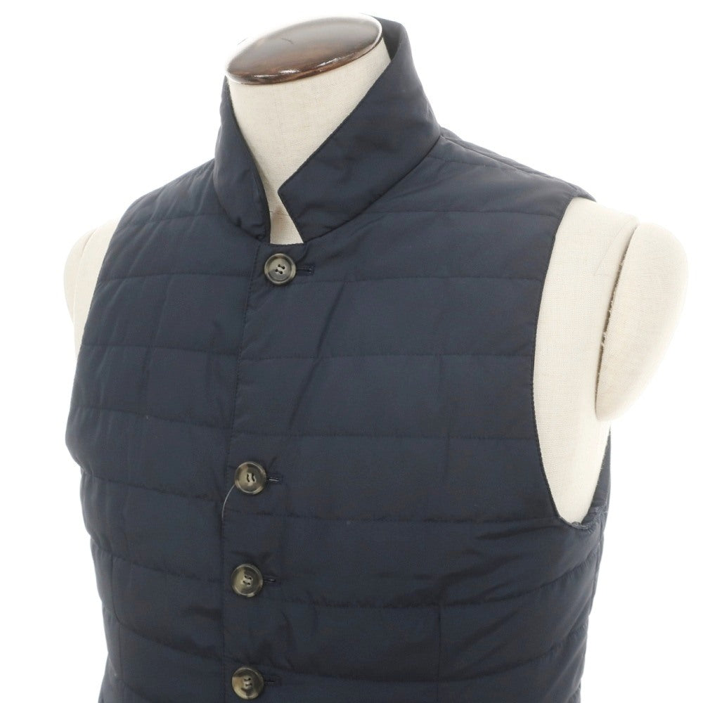 【中古】キーレッド ケイレッド KIRED ポリエステル 中綿ベスト ジレ ネイビー【サイズ50】【 状態ランクB 】【 メンズ 】