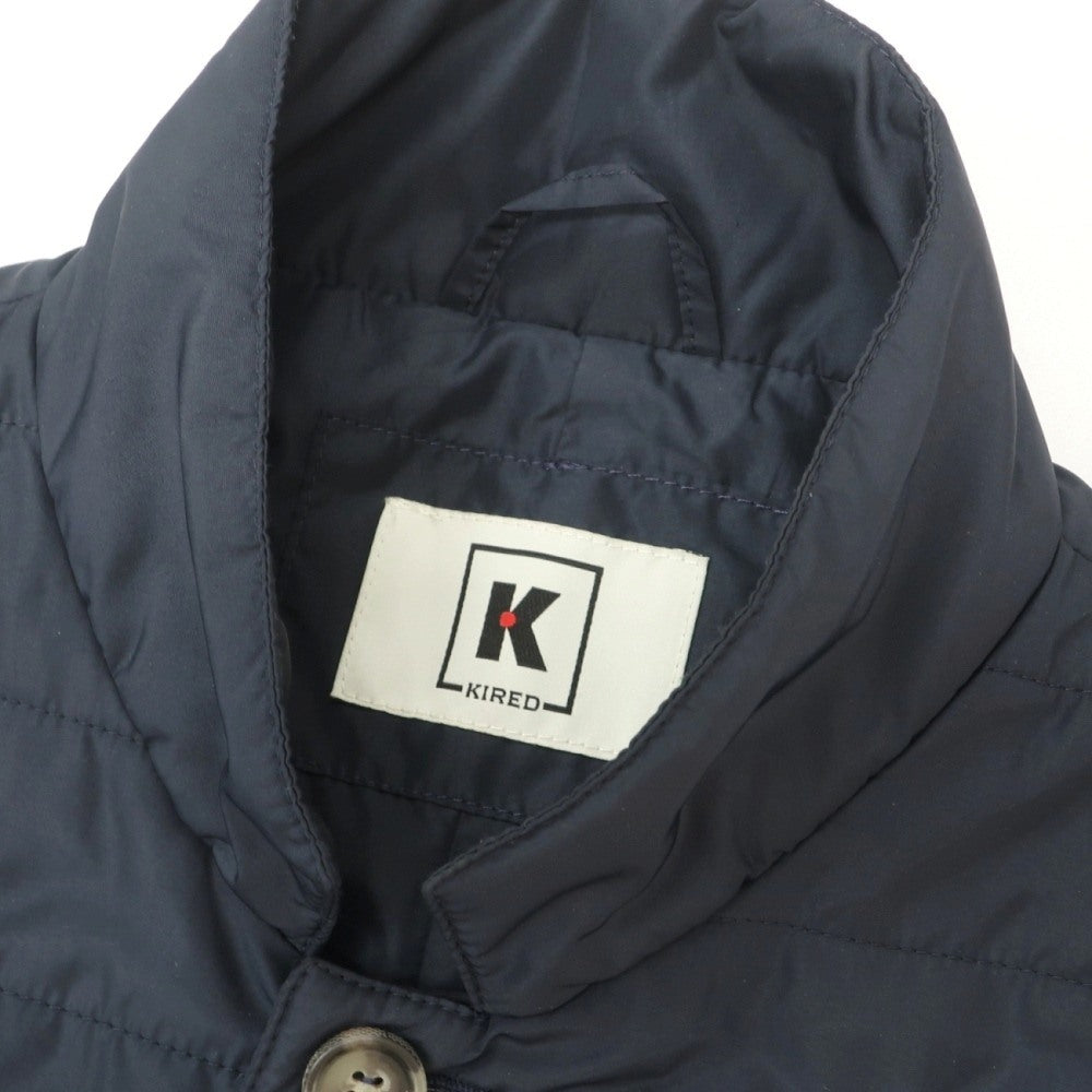 【中古】キーレッド ケイレッド KIRED ポリエステル 中綿ベスト ジレ ネイビー【サイズ50】【 状態ランクB 】【 メンズ 】
