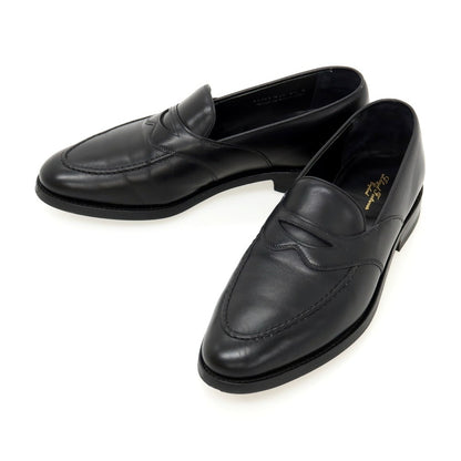 【中古】ロイドフットウェア Lloyd Footwear カーフ コインローファー ブラック【サイズ8 1/2 E】【 状態ランクB 】【 メンズ 】