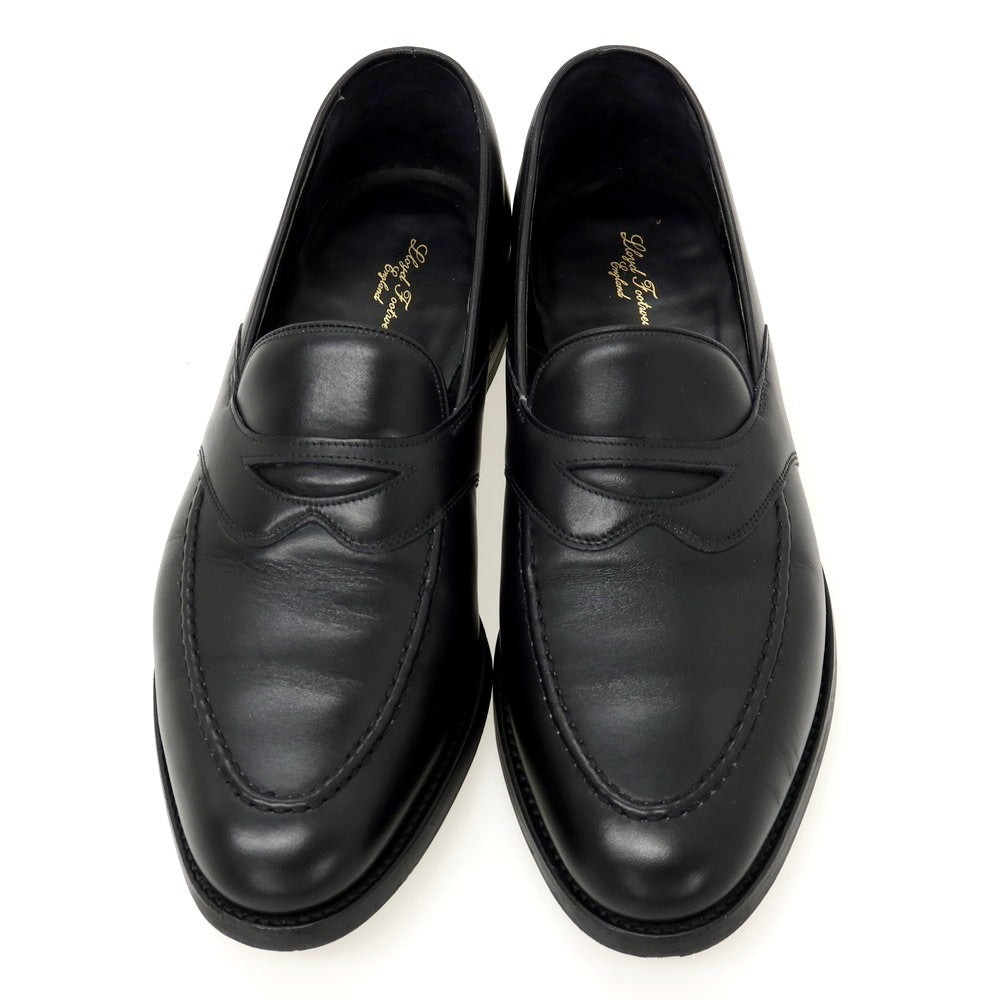 【中古】ロイドフットウェア Lloyd Footwear カーフ コインローファー ブラック【サイズ8 1/2 E】【 状態ランクB 】【 メンズ 】