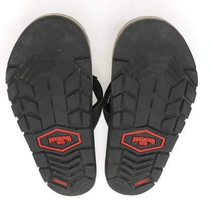 【中古】アイランドスリッパ ISLAND SLIPPER レザー系 サンダル ブラック【サイズ10】【 状態ランクC 】【 メンズ 】