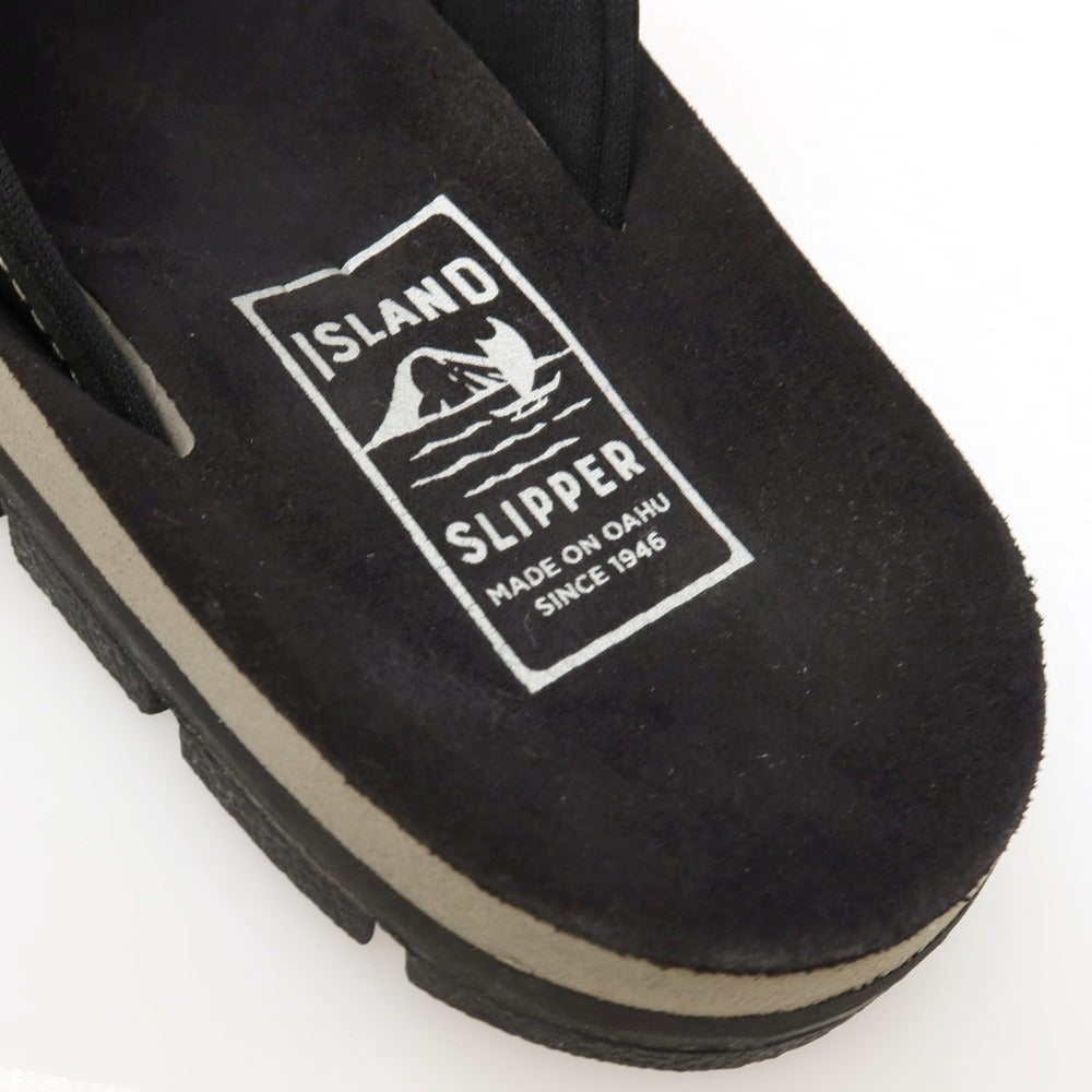 【中古】アイランドスリッパ ISLAND SLIPPER レザー系 サンダル ブラック【サイズ10】【 状態ランクC 】【 メンズ 】