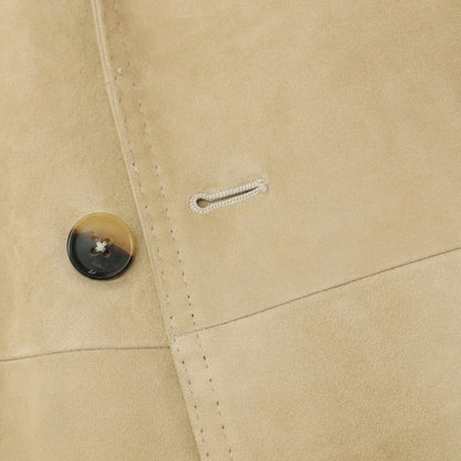 【中古】リングヂャケット RING JACKET 羊革 シープ スエード レザー ダブル4B カジュアルジャケット ベージュ【サイズ44】【 状態ランクC 】【 メンズ 】