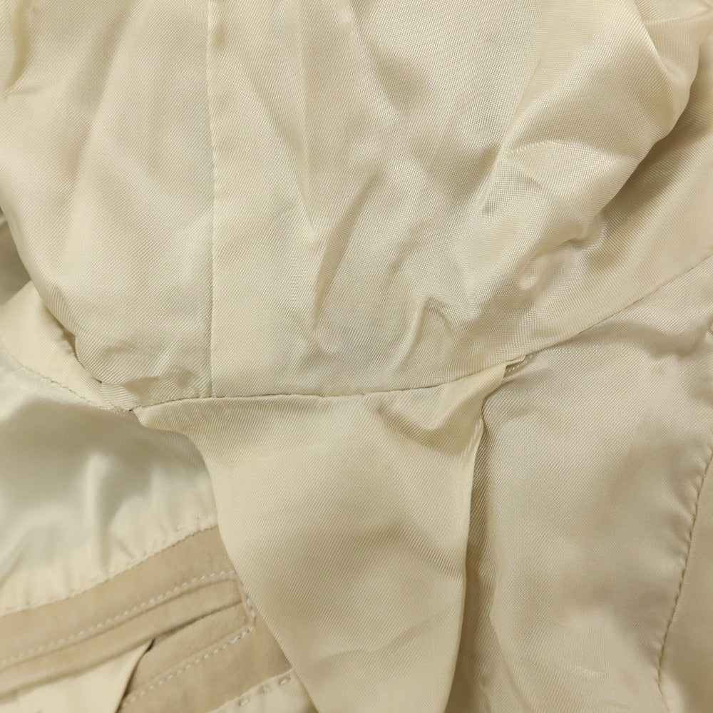 【中古】リングヂャケット RING JACKET 羊革 シープ スエード レザー ダブル4B カジュアルジャケット ベージュ【サイズ44】【 状態ランクC 】【 メンズ 】