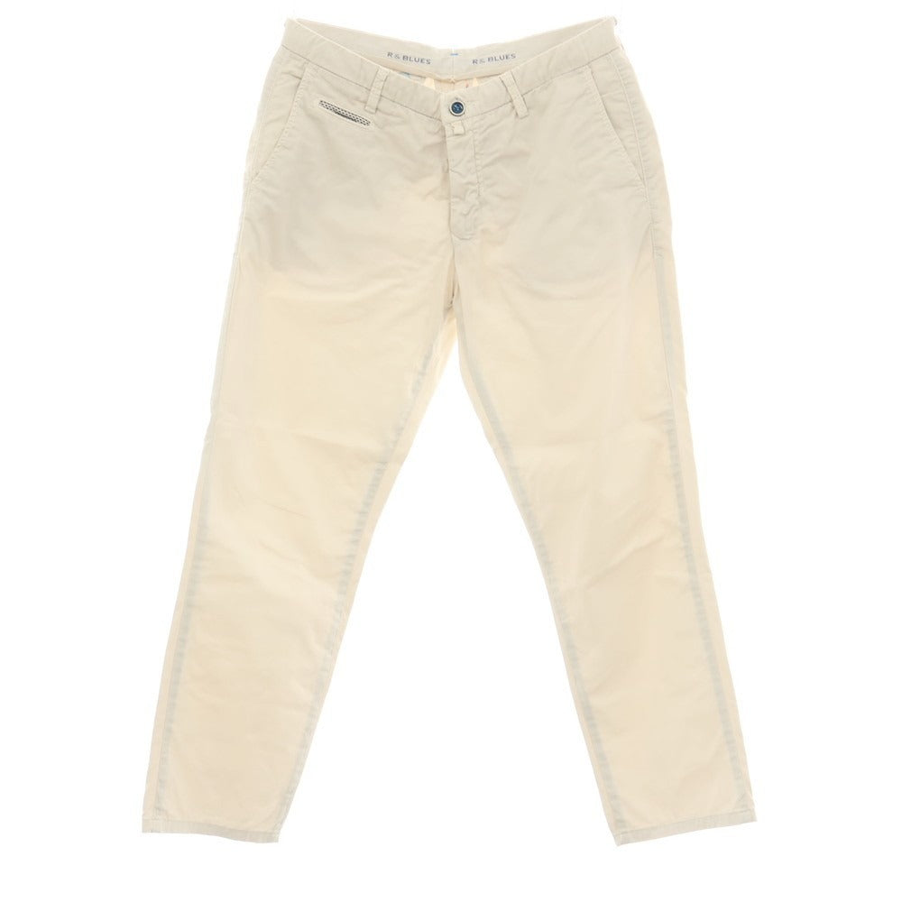 【中古】アザブテーラー azabu tailor R&amp;BLUES コットンポリウレタン カジュアルスラックスパンツ ライトベージュ【サイズ48】【 状態ランクC 】【 メンズ 】
