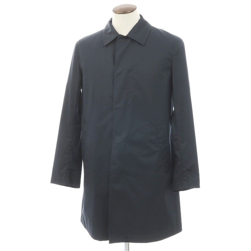 【中古】ジルサンダー JIL SANDER コットンポリウレタン ステンカラーコート ネイビー【サイズ50】【 状態ランクC 】【 メンズ 】