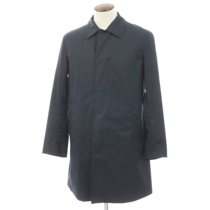 【中古】ジルサンダー JIL SANDER コットンポリウレタン ステンカラーコート ネイビー【サイズ50】【 状態ランクC 】【 メンズ 】