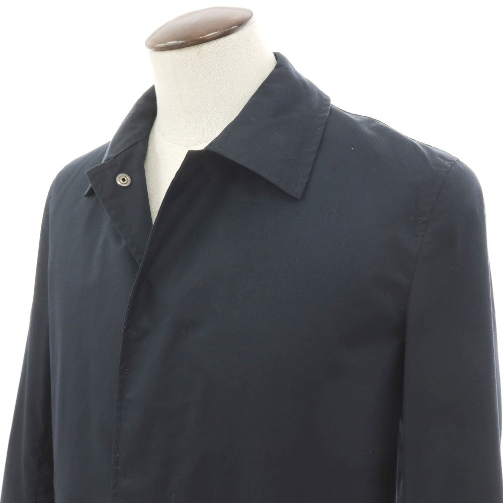 【中古】ジルサンダー JIL SANDER コットンポリウレタン ステンカラーコート ネイビー【サイズ50】【 状態ランクC 】【 メンズ 】