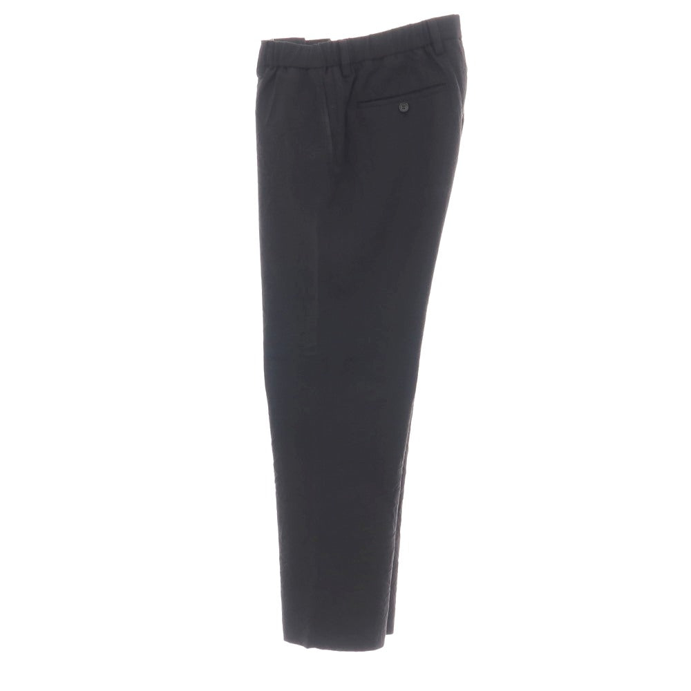 【中古】イッセイミヤケ メン ISSEY MIYAKE MEN シワ加工 リネンウールキュプラ 3つボタンスーツ セットアップ ブラック【サイズ2】【 状態ランクC 】【 メンズ 】
